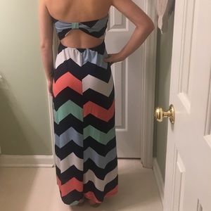 Rue 21 bow tie back maxi dress